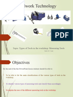 Week 3-4 Term 1 2020 - Types of Tools PT 1 Measuring Tools