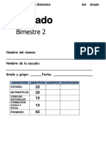 3er Grado - Bimestre 2