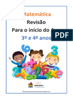 Revisão Matemática 3º e 4º Anos 2022