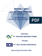 REVISI KONTRAK KERJA DESIGN and BUILD ''HOTEL & VILLA CEMAGI