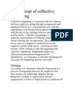 The Concept of Collective Bargaining