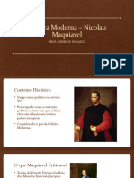 Política Moderna - Nicolau Maquiavel e Contratualistas