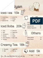 Beige and Brown Minimalist Aesthetic Coffee Shop Menu