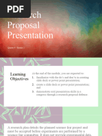 Research Proposal Presentation