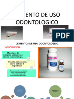 Cemento de Uso Odontológico