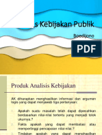 Materi Kuliah Ke 4 Analisis Kebijakan