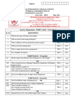 BUSINESS ANALYTICS - INTERNAL I-SET 2 Question Paper