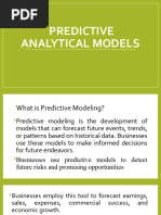 Predictive Analytical Models CHAP 2