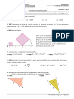 Ficha de Avaliação - 8.º Ano - Dezembro de 2014.