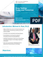 Cap Webinar Drug Testing Today and Tomorrow Slides