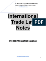 Int Trade Law Notes