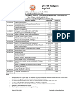 Theory Date Sheet of B.A Pass Course & B.A. (Hons) 2nd Sem. Regular, Re - Appear, Impr. Exam. May 2024