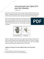 Perbedaan Mesin Karburator Dan Injeksi