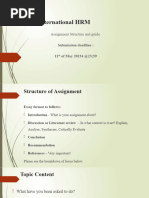 Assignment Structure 11th May 2024