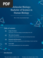 Molecular Biology - Bachelor of Science in Human Biology by Slidesgo