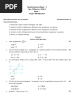 Sample Question Paper - 2 Class-IX Session - 2021-22