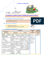 Escribimos Un Afiche Sobre El Cuidado de Nuestro Entorno