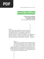 Reflexões Sobre o Estudo Da História Da Psicologia