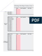 AQA A-Level Biology Tracker (Year 1 Only) - FactRecall