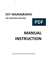 ZX7 Arc Welding Machine Manual