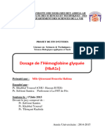 Dosage de L'hémoglobine Glyquée (HbA1c) - Qiraouani Boucetta Halima