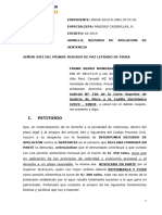 Modelo de Recurso de Apelacion Solicitando La Reduccion de La Pension Alimenticia 2