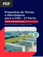 Propostas de Temas e Abordagens para o CNU - 2 Parte: Profa. Ludimilla Costa