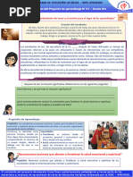 Actividades Del Proyecto de Aprendizaje #01 - Grado 3ro