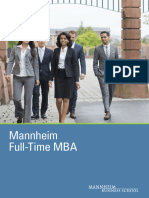 Brochure Mannheim Full-Time MBA Intake 2024