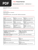 Forzani Garrison Resume