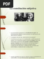 La Constitución Subjetiva 