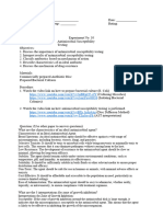 Exp 10. Antimicrobial Susceptibility Testing