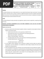 Method Statement On Asphalt Pavement