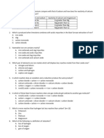 Reactivity Series and Extraction of Metal (MCQ)