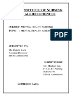 Mental Health Assessment 2