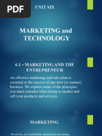 Unit 6 Marketing and Technology