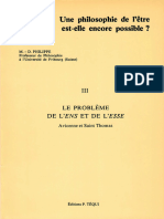 Une Philosophie de 'Être: L Est-Elle Encore Possible ?