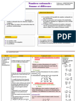 Nombres Rationnels Somme Et Différence