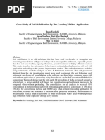 Case Study of Soil Stabilization by Pre-Loading Method Application