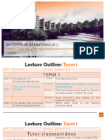E1 - Unit 1 - Chapter 1 The Roles of Finance Function in Organisation
