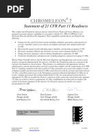 Cert of Val CM 7.2 21 CFR Part 11 Readiness