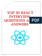 Top 50 React Interview Questions and Answer