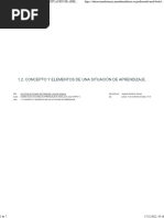 1.2. Concepto y Elementos de Una Situación de Aprendizaje.