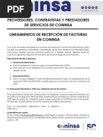 Lineamientos de Facturación