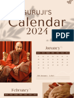 Beige and Brown Elegant Photo 2024 Calendar - 20240101 - 122500 - 0000