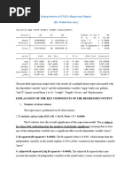 Explainati On Interpretation of STATA Regression Output BY DR, Wahid Sherani