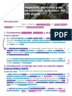 Fundamento Espectral, Pictórico y de Impresión e Introducción Al Manejo Del Color en Soporte Digital