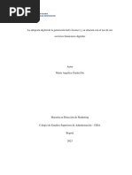 La Adopción Digital de La Generación Baby Boomers y Su Relación Con El Uso de Sus Servicios Financieros