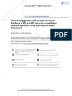 Learner Engagement With Written Corrective Feedback in ESL and EFL Contexts A Qualitative Research Synthesis Using A Perception-Based Framework