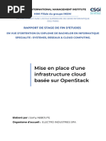 Mise en Place D'une Infrastructure Cloud Basée Sur OpenStack - Rapport de Stage Samy ABBOUTE